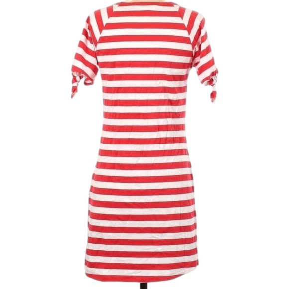 Michael Michael Kors Women's Red/White Stripe Casual Dress size Medium - Picture 2 of 8